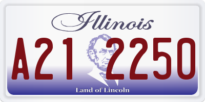 IL license plate A212250