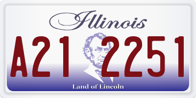 IL license plate A212251