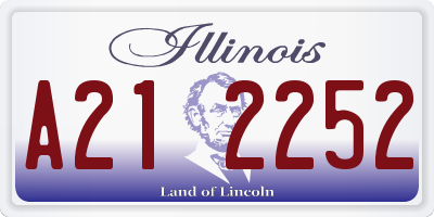 IL license plate A212252