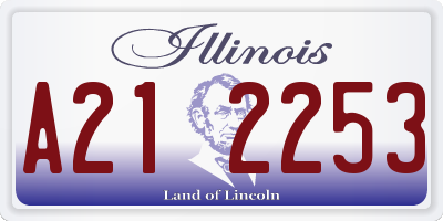 IL license plate A212253