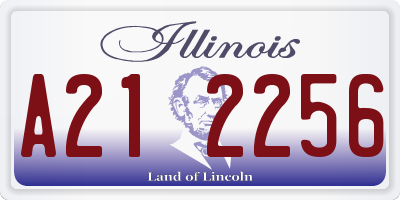IL license plate A212256