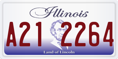 IL license plate A212264