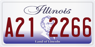 IL license plate A212266