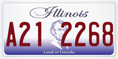 IL license plate A212268