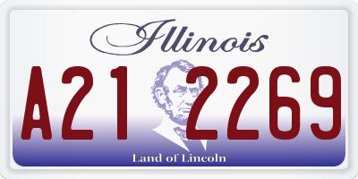 IL license plate A212269