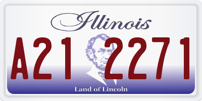 IL license plate A212271