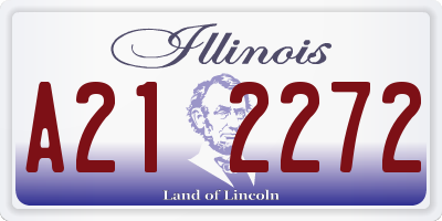 IL license plate A212272