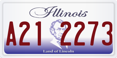 IL license plate A212273