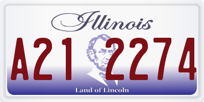 IL license plate A212274