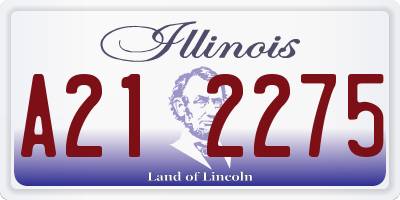 IL license plate A212275