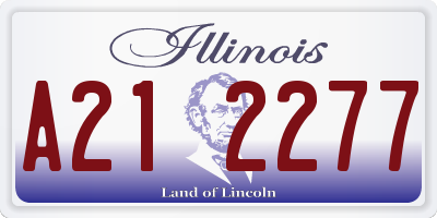 IL license plate A212277