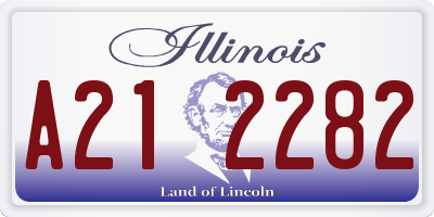 IL license plate A212282