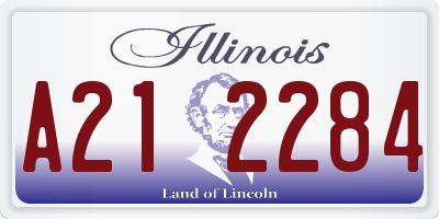 IL license plate A212284