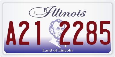 IL license plate A212285