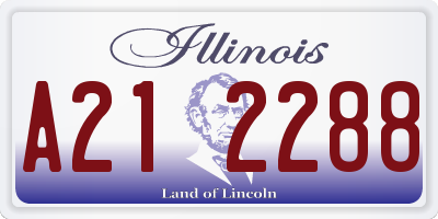 IL license plate A212288