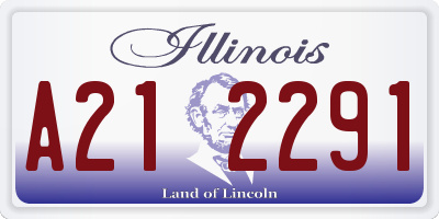 IL license plate A212291