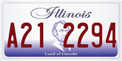 IL license plate A212294