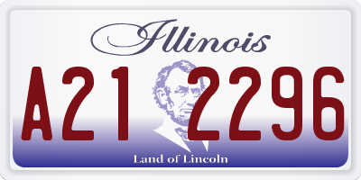IL license plate A212296