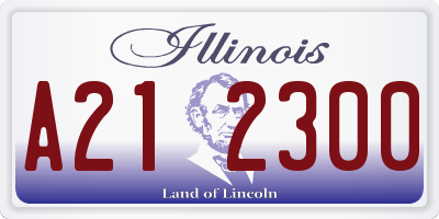 IL license plate A212300