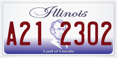IL license plate A212302