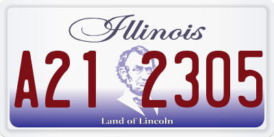 IL license plate A212305