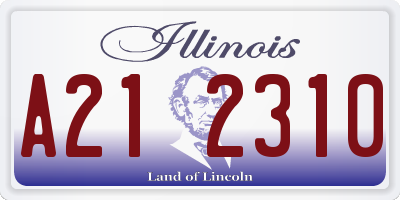 IL license plate A212310