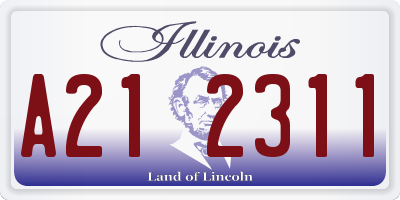 IL license plate A212311