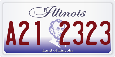 IL license plate A212323