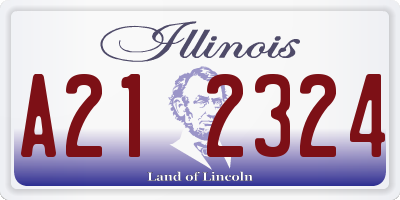 IL license plate A212324