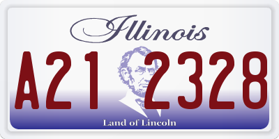IL license plate A212328