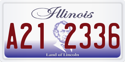 IL license plate A212336