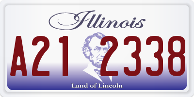 IL license plate A212338