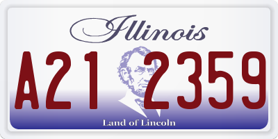 IL license plate A212359