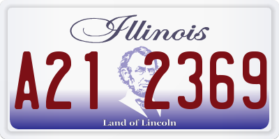 IL license plate A212369