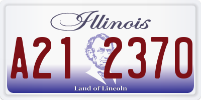 IL license plate A212370