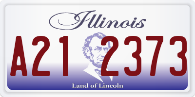 IL license plate A212373