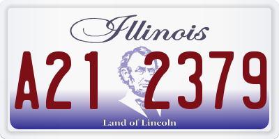 IL license plate A212379