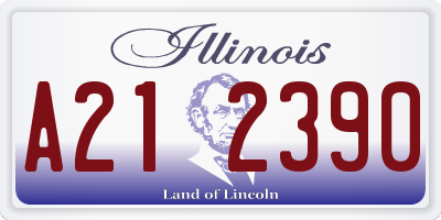 IL license plate A212390