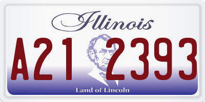 IL license plate A212393