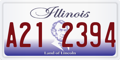 IL license plate A212394