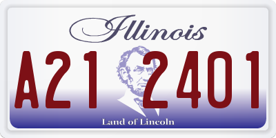 IL license plate A212401