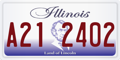 IL license plate A212402