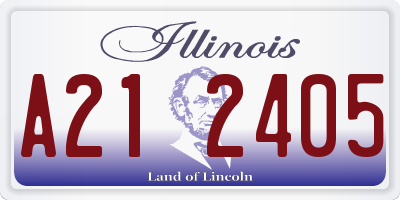 IL license plate A212405