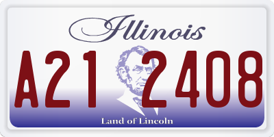 IL license plate A212408