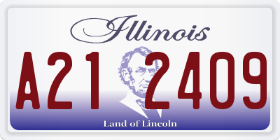 IL license plate A212409
