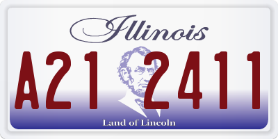 IL license plate A212411