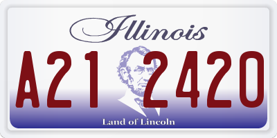 IL license plate A212420
