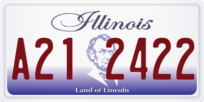 IL license plate A212422