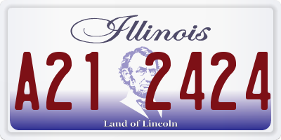IL license plate A212424