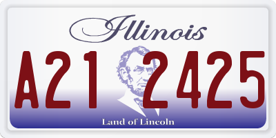 IL license plate A212425